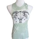 Fifth Sun Womens  Cow Skull Sleeveless Dye Dipped Top - Sz XS Photo 2