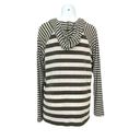 CAbi  Playoff Ivory & Green Stripe Ling Sleeves Hoodie Style #3995 Photo 3