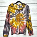 Pilcro  Anthropologie Angie Thermal Cowl Neck Pullover Tie Dye Size Medium Photo 0