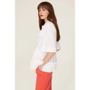 Jason Wu  Oversized Ruffle Shirt White Womens Size Small Photo 2