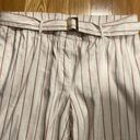 J.Jill  linen stretch Jenna striped belted wide leg crop pants size xlarge . Photo 3