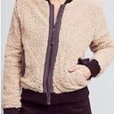 Anthropologie  Marrakech Blocked Sherpa Teddy Bomber Jacket Photo 3