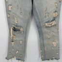 Alexander Wang Denim X  Jeans Women 25 Blue Light Wash Denim Grind Distressed Photo 2