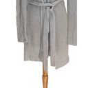 CAbi  Tie Waist Cardigan Gray Size M Minimalist Beach Coastal Boho Stealth Wealth Photo 7