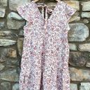 Isabel Maternity  Pink & White Floral Dress Linen Blend Medium NEW Photo 6