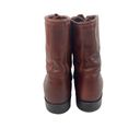 Justin  Kiltie Tassle Brown Leather Western Roper Boots Womens Size 6.5 B Lace Up Photo 5