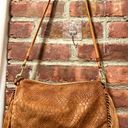 Suede Fringe Italian Leather Bag Tan Photo 1