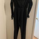 Revolve Micheal Costello X  Earnestine size small black jumpsuit Photo 9