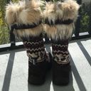 Muklucks Fur mukluks reindeer pattern winter snow boots Photo 5