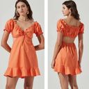 ASTR NWT  the Label  Verana Dress In Color:Dark Tangerine Photo 1