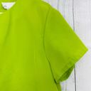 American Vintage Andre Sauvage (L)  80's Petite Womens Neon Green Top Photo 3