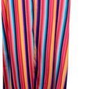 Nana Macs  Shirt Dress Maxi Colorful Bright Stripes Button Front Size S Photo 8