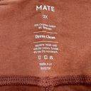 Mate the Label NWT  Chocolate Brown Organic Stretch Biker Short - Size 2X Photo 1