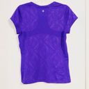 Tek Gear  Purple Patterned V Neck Athletic T-shirt Photo 1