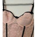 Vintage Y2K Sophie B. Corset Top Bustier Pastel Pink Black Fairy Cottage Girly Photo 8