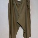 ELLOS Women's Plus Size Beige Linen Blend Casual Resort Beach Crop Pants 30 3X Photo 0