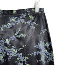 American Vintage Vintage Tracy Evans 90s Black Blue Green Floral High Waisted Straight Skirt 28 Photo 1