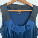 DKNY  blue and black scoop neck silk sheath dress size P Photo 1