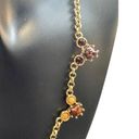 Monet  Garnet Gold Tone Elegant Necklace Photo 3