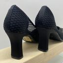 Wild Rose Womens Vintage Black Heel Shoes Size 8.5 Fishnet Photo 12