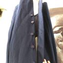 Nordstrom  Long Jacket 6 Wool 70s Vintage Navy Blue Retro Pinup Form Fitting Photo 7