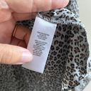 T Tahari  Leopard Print V‎ Neck Button Down Long Sleeve Blouse Top Womens Size L Photo 2