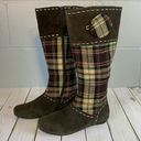 Chocolat Blu  Suede Plaid Boots-Women’s Size 7 Photo 1