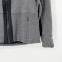 Athleta  Victory Fitted Hoodie Jacket Sz S Gray Thumbholes Zip Up Pockets Hooded Photo 2