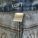 The Loft  Outlet Distressed Blue Girlfriend Jeans Women's Size 8 Petite 8P Photo 6