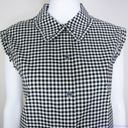 Kate Spade NWT  Mini gingham sleeveless top , Black and white Photo 6