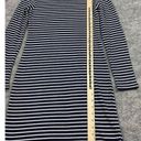 Michael Kors Michael  Women's Blue White Rib Knit Sweater Dress Bodycon Medium Photo 7