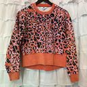 Joy Lab Cheetah Print Cropped Workout High Low Sweatshirt - Size XS Photo 0