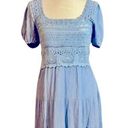 NWTS🍃LADIES SMALL🍃BABY BLUE PEASANT BOHEMIAN DRESS🍃PERFECT FOR THE SEASON Photo 0