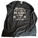 Gildan  Funny Christmas black long sleeve T-shirt size XL Photo 0