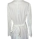 LPA  Double Breasted Jacket in White Linen Tie Waist Button Front Size XS New Photo 5