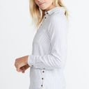 Marine layer  Dakota Popover Blouse Button Top Long Sleeve Flannel Striped XL Photo 1