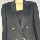 American Vintage Vintage 70's Cashmere Double Breasted Blazer in black made in USA size 6 Photo 3