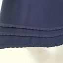 Rachel Parcell  Navy Knitted A-line Dress Scalloped Details Photo 7