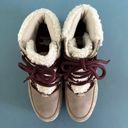 Sorel Harlow Cozy Ancient Fossil Lace Up Waterproof Suede Ankle Booties Photo 7