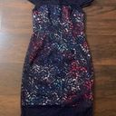 Betsey Johnson  navy blue lace cocktail midi dress size 2 Photo 6