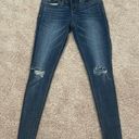 Daytrip  Refined Distressed Lynx Ankle Skinny Stretch Blue Denim Jeans Photo 0