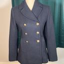 Banana Republic  Navy Blue Wool Blend Pea Coat  Size XS Photo 1