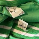 Aerie AE  Sporty Nylon Track Skirt Green Neon Stripe Athletic Exercise Small Photo 5