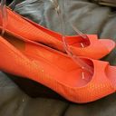 Jessica Simpson  Peach pink Leather Wedges size 9 Photo 1