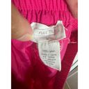 Full Tilt  Womens Pants Sz M Hot Pink Parachute Cargo Crinkle Nylon Toggle Photo 10