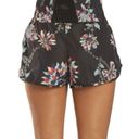 Free People Movement Running Short Medium Floral Deco The Way Home Bikini Lining Black Photo 11