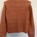 BLANK NYC NWT  Horizontal Cable Crewneck Sweater in Cry Me a River/Rust Size Large Photo 9