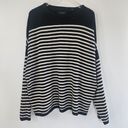 ALLSAINTS  Alzette Crew Sweater Size Large Oversized Fit Striped Photo 2