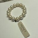 Monet NWR MRSP $20 Signed  Faux Pearl Bead / Beaded Stretchy Stretch Bracelet Photo 0