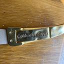 Coldwater Creek Women’s Boho Southwestern belt with gold hammered buckle size small Photo 7